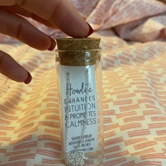 NWOT Silver overlay 16” with white beads - Picture 3 of 3